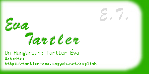 eva tartler business card